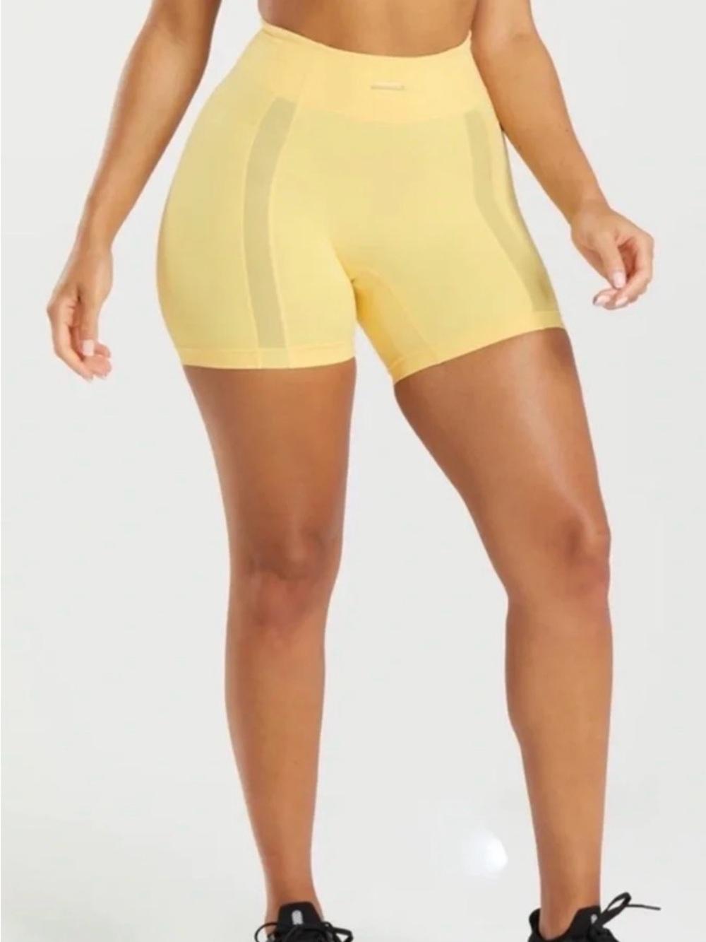 Gym Shark x Whitney Simmons Yellow Pollens mesh Shorts